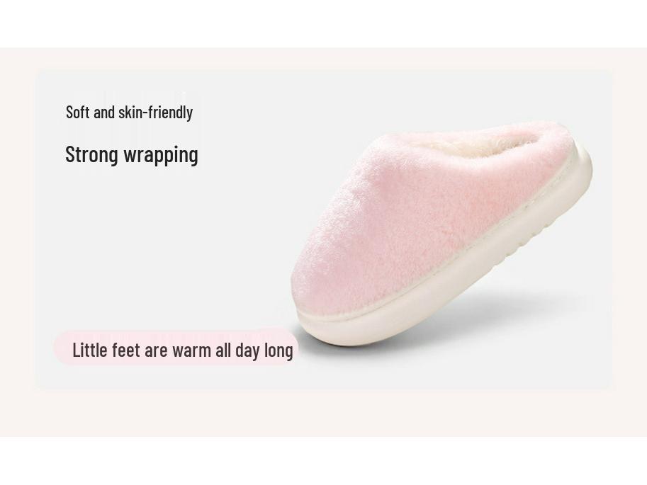 2025 Süße Cartoon-Hausschuhe für Kinder, rutschfest, aus Baumwolle - Warme Herbst-/Winter-Schuhe für Mädchen