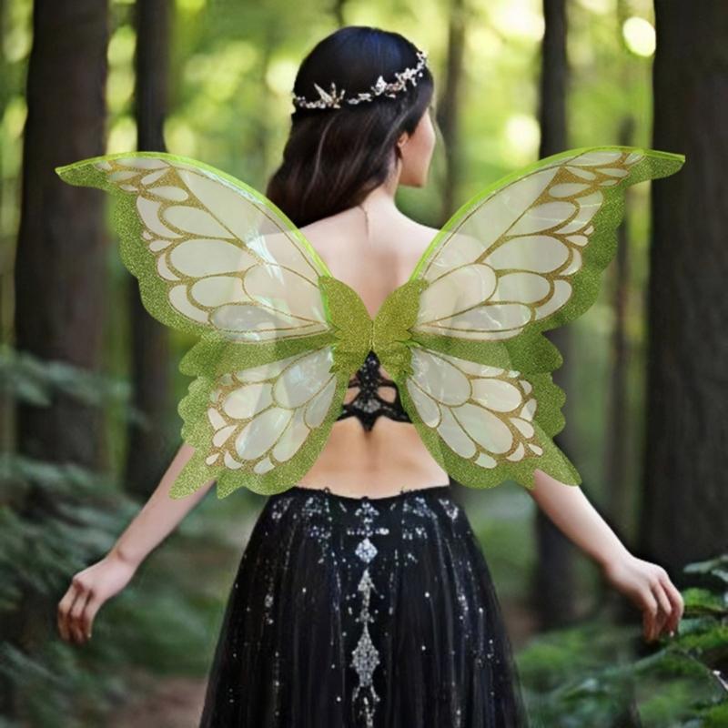 Butterfly Wing Halloween Wing Costume for Girl Christmas Masquerades Cosplay Fairies Wing Butterfly Dress Up Outfit