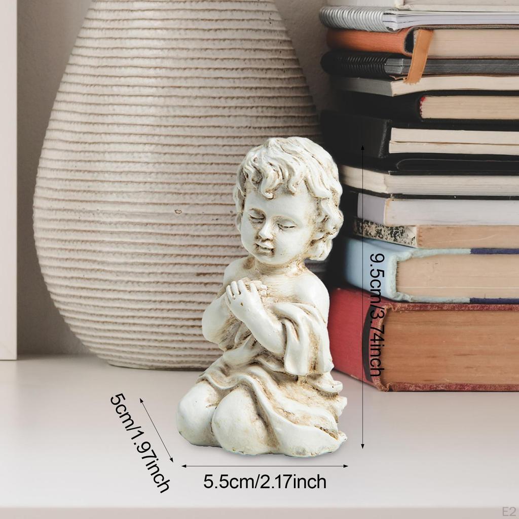 Holy Child Statue Resin Divine Son Sculpture Desk Ornament Home of God Figurine for Entrance Balcony