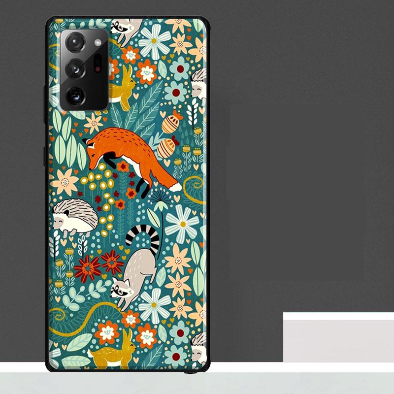 Cute Hedgehog Case For Samsung Galaxy S25 Ultra S23 S22 S21 S24 Ultra S9 S10 S20 Plus S25 FE Phone Cover