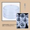 DFsucces Small Round Set of Plastic Cream Accessory Nail Polish Storage Small Item Storage Cosmetic Refill Convenient Business Travel Home Use Cases,