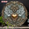 Handmade Metal Art Sign Decorative Wall Plaque for Home Garden