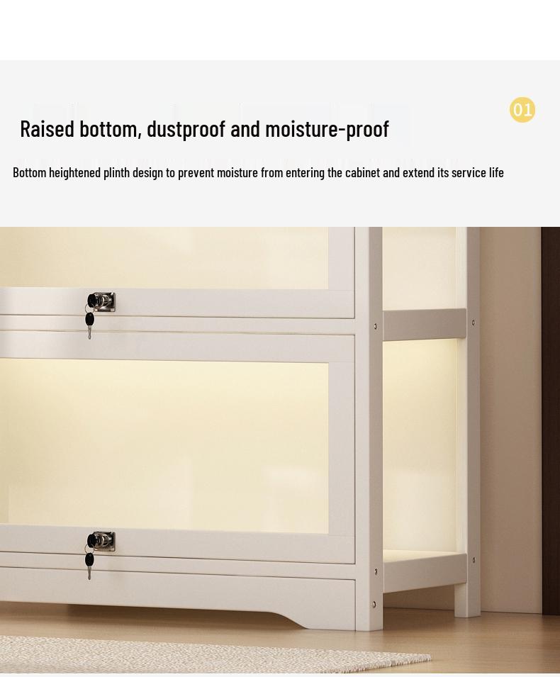 Acrylic Glass Display Cabinet with Lock for Toys and Prizes