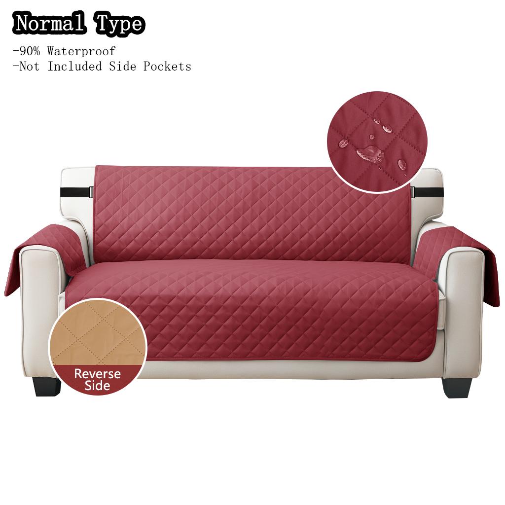 100% Waterproof Couch Covers Sofa Cover Non-Slip Sofa Slipcover with Elastic Straps Sofa Protector Furniture Cover for Pets Dogs