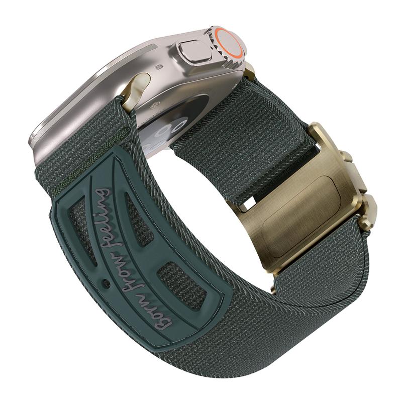 Quick-drying Nylon Magnetic Strap for Apple Iwatch Series 11 10 9 8 7 6 5 4 3 2 SE Ultra 38 40 41 42 44 45 46 49 Mm Sports Bands