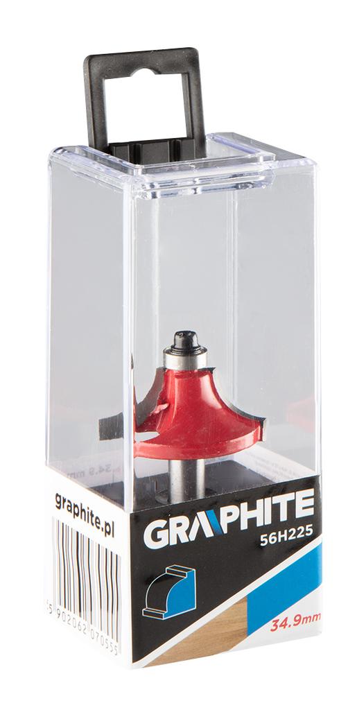 Shape milling cutter with bearing, rounding, HM, 34.9 x 15.4 mm, 8 mm shank