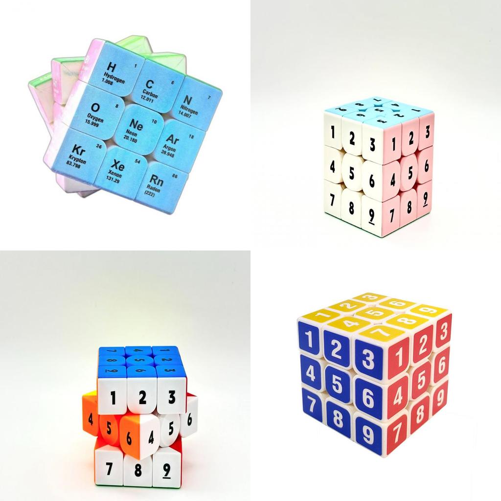 Educational Periodic Table Cube With Smooth Turn For Kids And Chemistry Enthusiasts