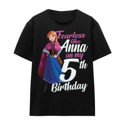 Unisex Adult Fearless Like Anna 5th Birthday T-Shirt