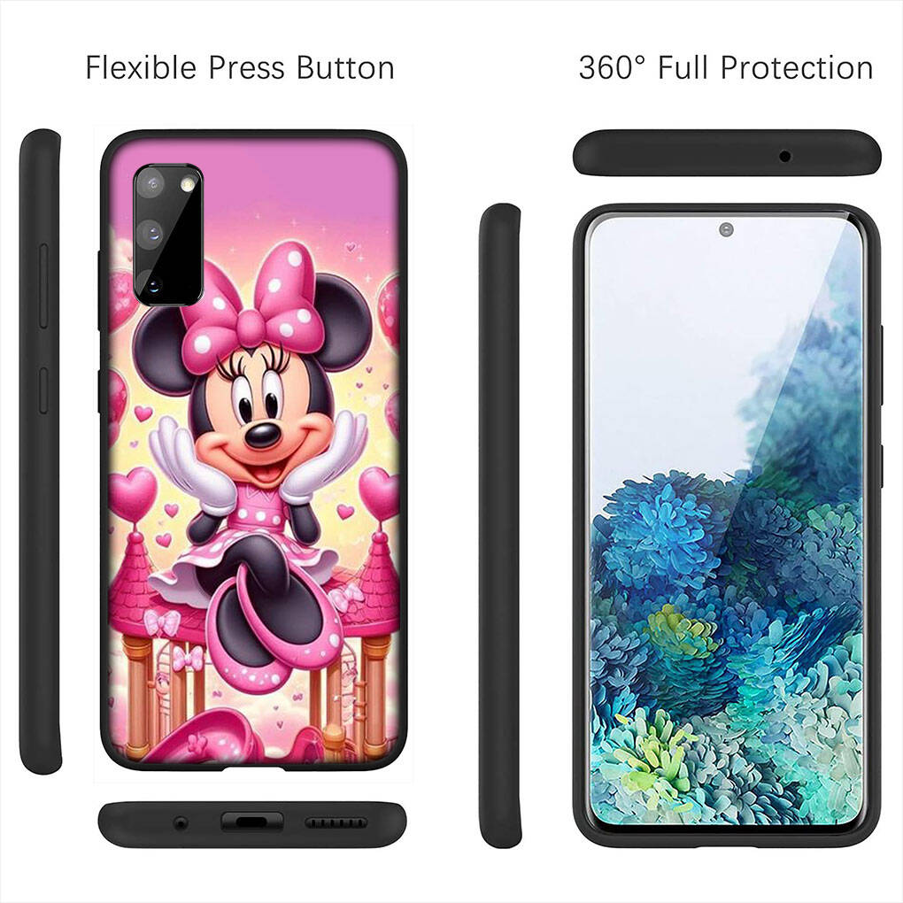 Cover for iPhone 17 16 15 Xiaomi Poco Redmi Note 14 13 12 11 Pro Max 9 16e Samsung Galaxy S25 S24 OPPO Huawei Mickey Pink Minnie Cute Mouse Phone Case