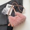 Shoulder Bag Women Soft Fluffy Crossbody Bag Faux Fur Luxury Handbag Winter Women's Bag 2025 Ladies Clutch Purse for Women