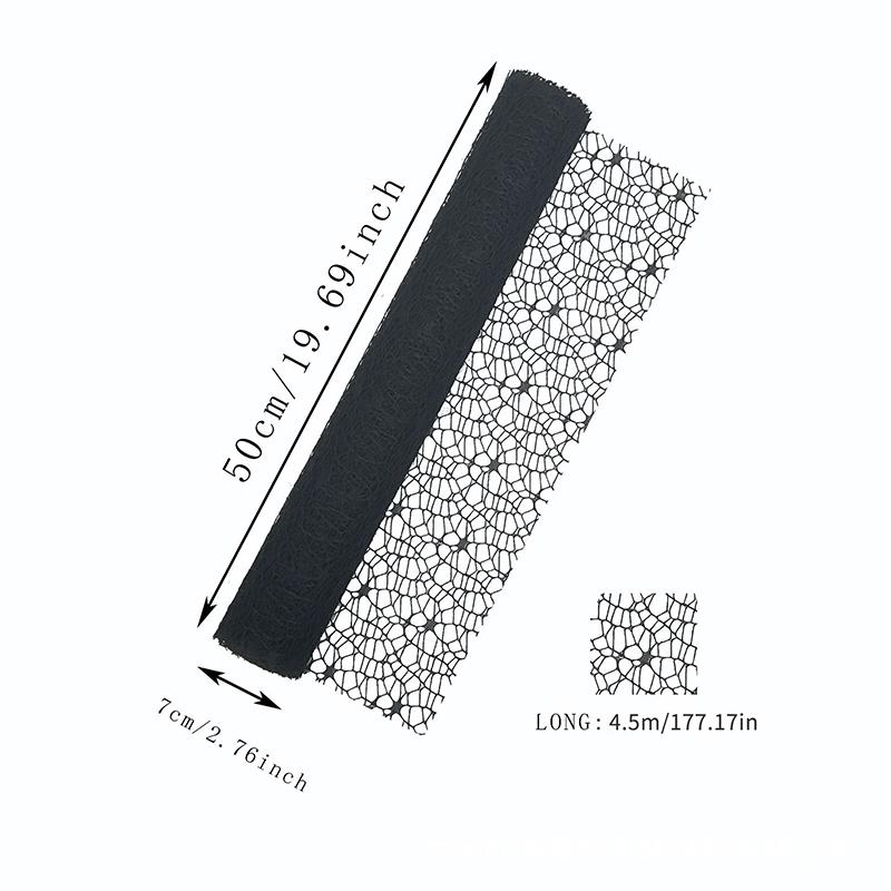 50Cm*4.5M/Roll Flower Wrapping Mesh Paper Iregular Hollow Net Wrapper Floral Bouquet Paper Fresh Flower Florist Packaging Sheet