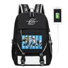 Backpack, Hokage animation print student casual schoolbag with combination lock computer bag