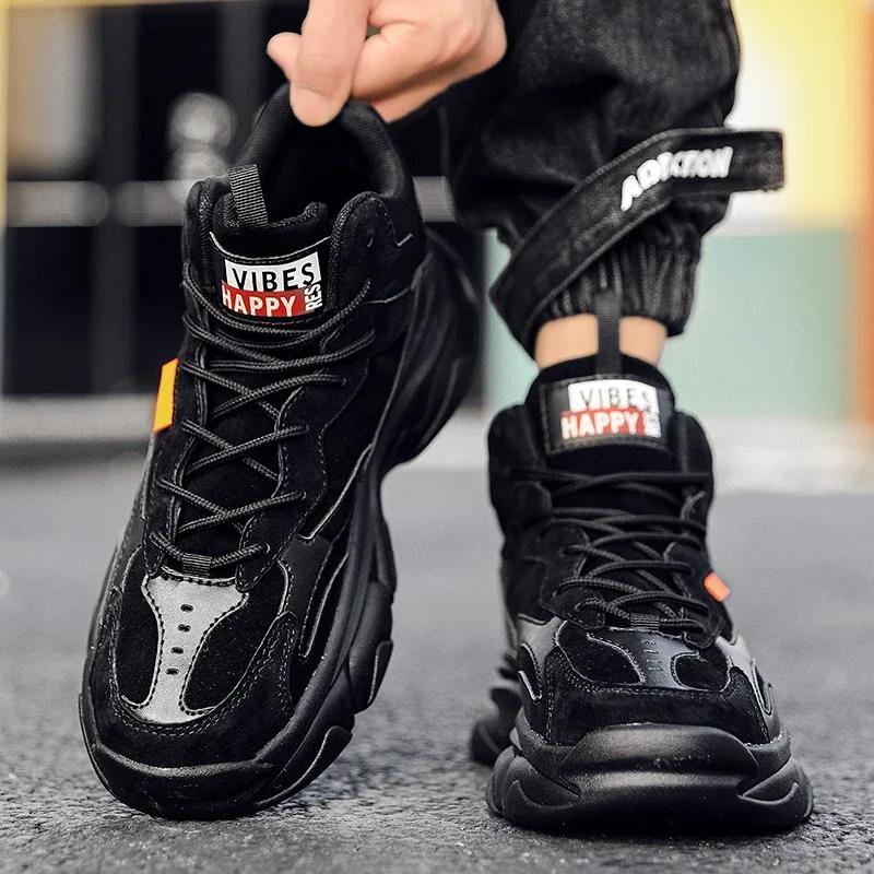 Shoes for Men 2024 Autumn Men's Vulcanized Shoes New High Top Lace-up Designe Sneakers for Men Trendy and Versatile Casual Shoes