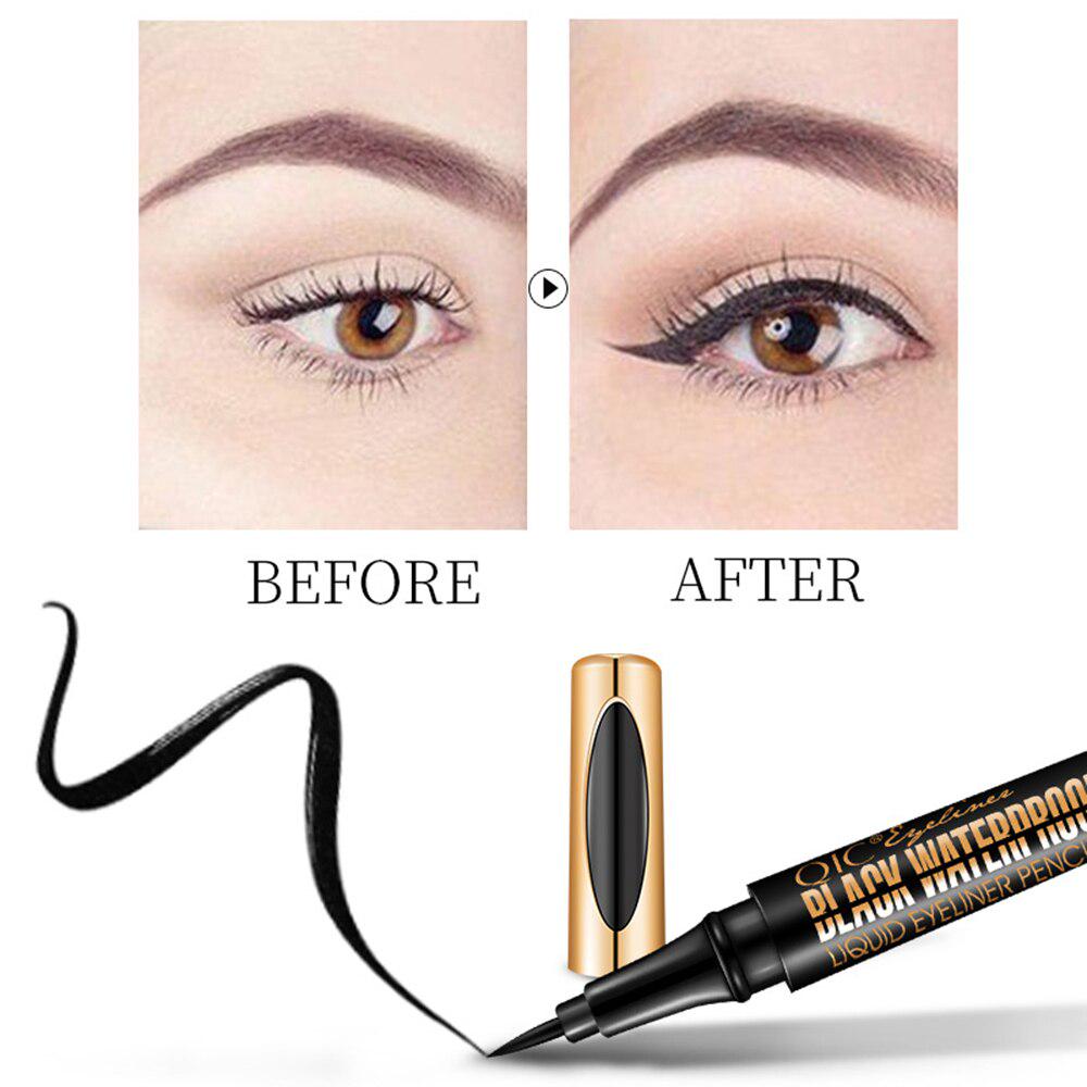 Black Liquid Waterproof Eyeliner Smooth Long Lasting Eyeliner Pencil Women Beauty Makeup