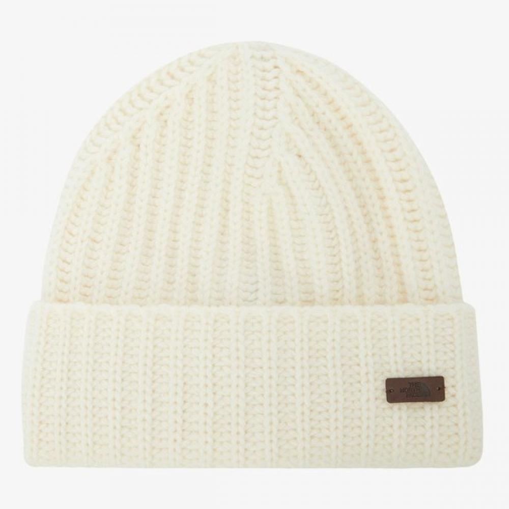 The North Face Cream Oblique Bold Beanie Ne3br83a CREAM/ONE