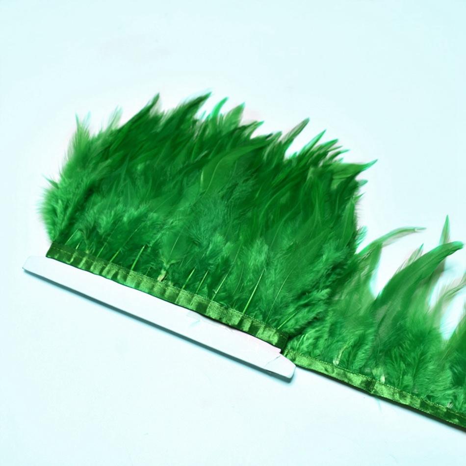 10Meters Natural  Feathers Trim Ribbon Sewing Clothes Handwork Feathers Party Wedding Plumas Crafts DIY Decoration 10-15cm