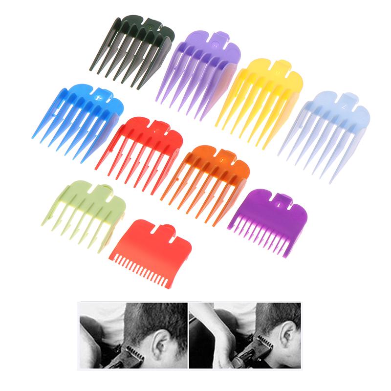 2/3/8/10Pcs Hair Clipper Limit Comb Guide Limit Comb Trimmer Guards Attachment 3-25Mm Universal Colorful