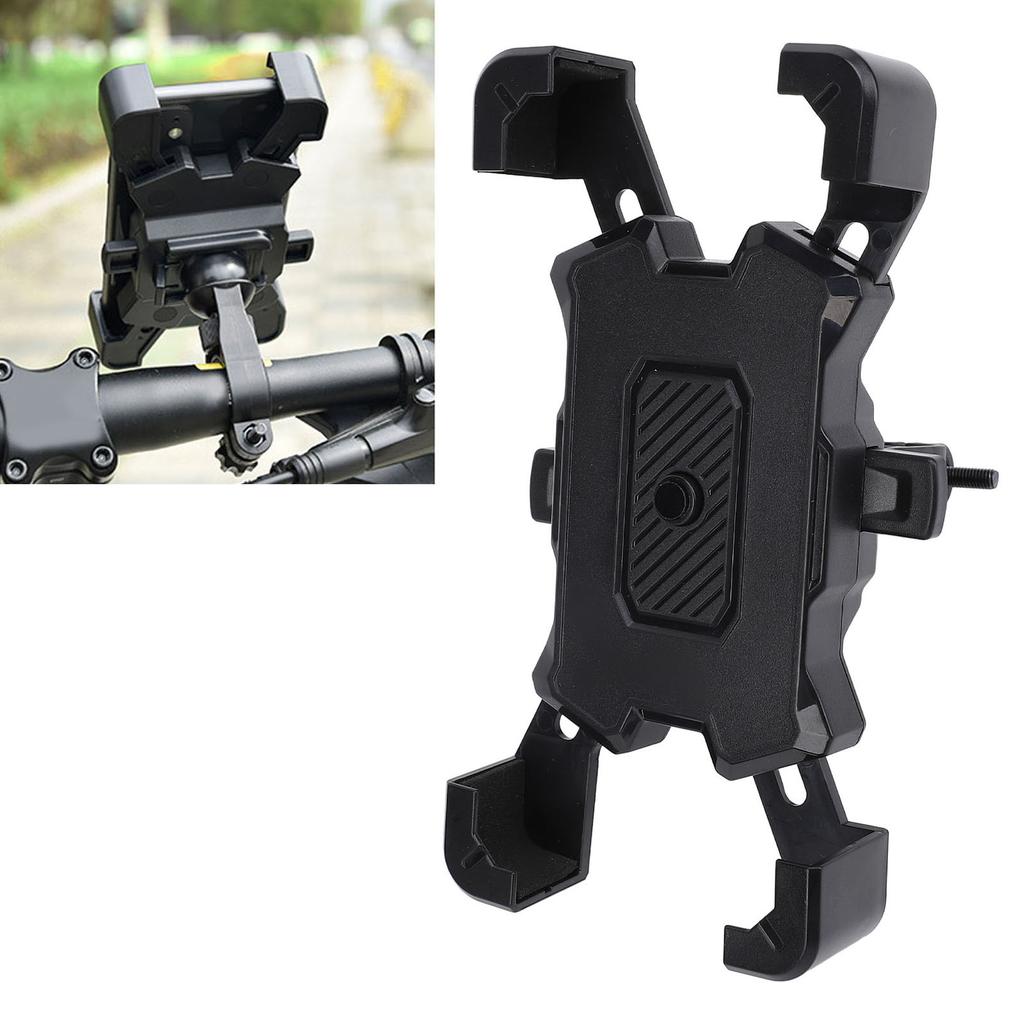 Phone Mount Locking 360 degrees Rotatable Aluminum Alloy Shock Absorbing Phone Holder for Electric Motorcycle Bike