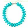 1Pcs Chunky Bohemian Resin Bead Necklace Dopamine Fashion Jewelry Colorful Charms Statement Choker for Beach and Holiday Looks