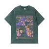 275 GSM Gewaschene T-Shirts 100% Baumwolle Jujutsu Kaisen V13 Geto Print Unisex Schweres Baumwoll-T-Shirt