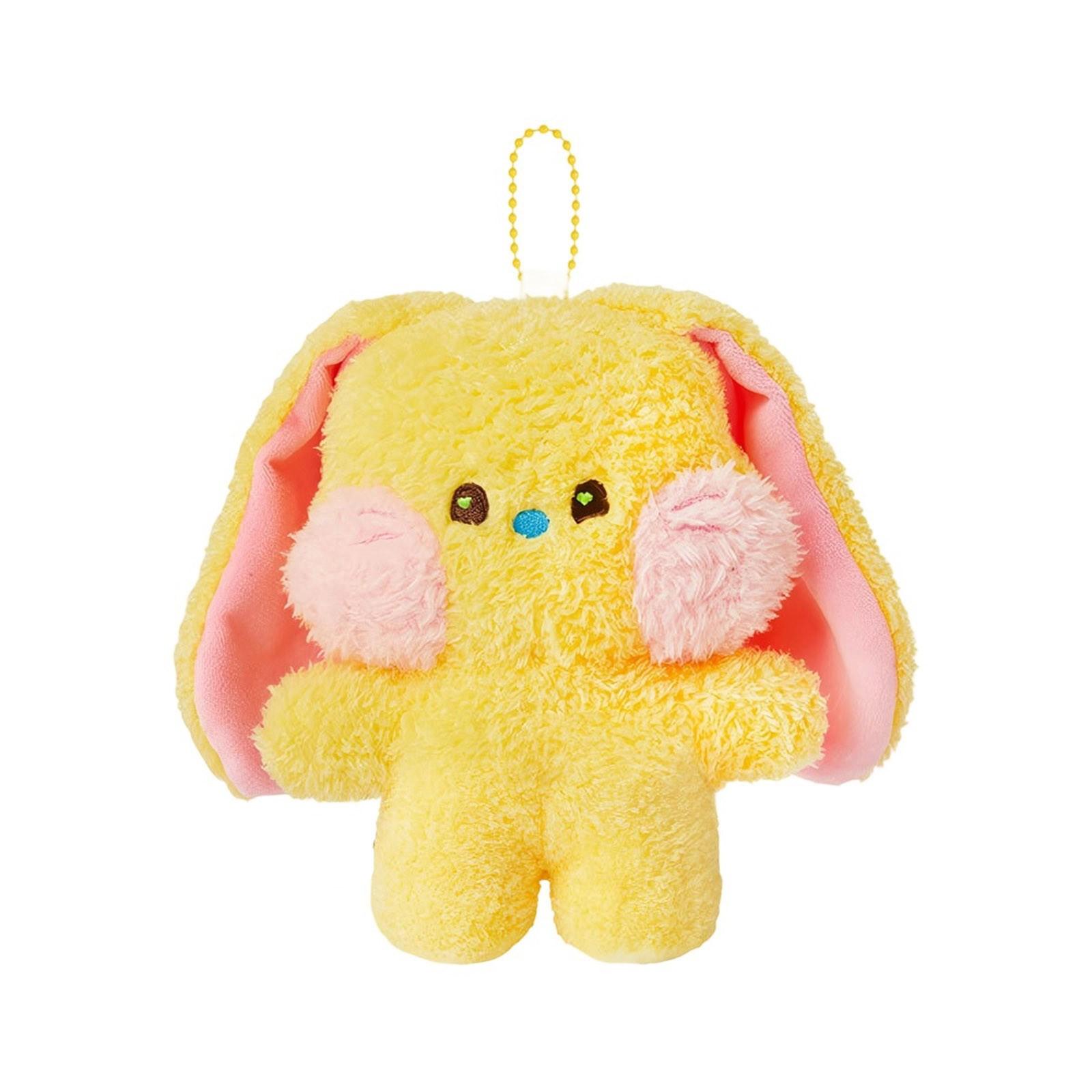 

Плюшевая кукла с цепочкой из бусин, подвеска для рюкзака, плюшевая кукла One Size жёлтый