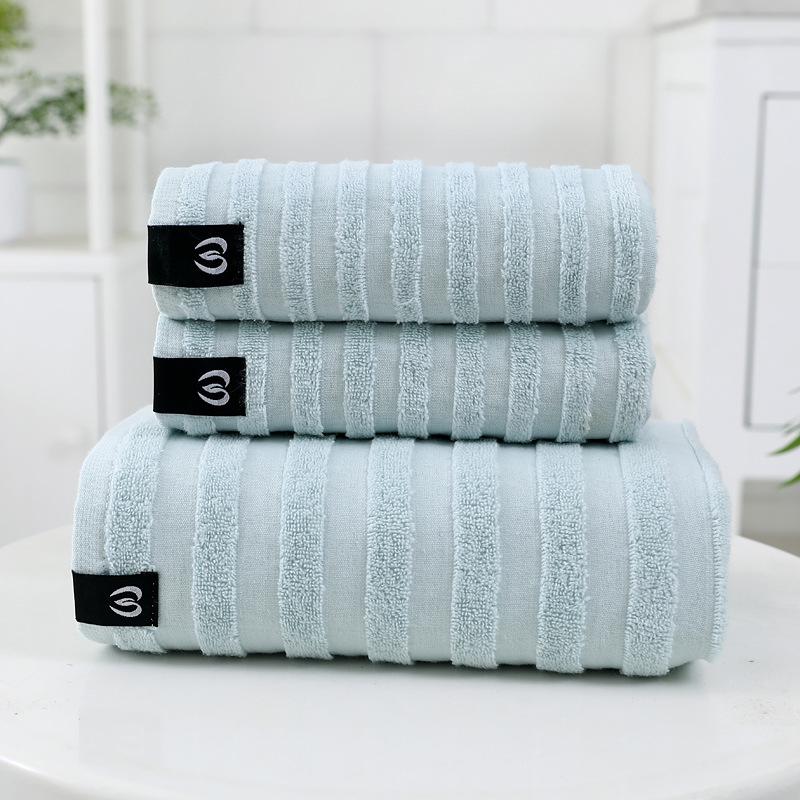Premium 100% Cotton Towel Set: Soft, Thick Face, Bath, and Wash Towel Collection