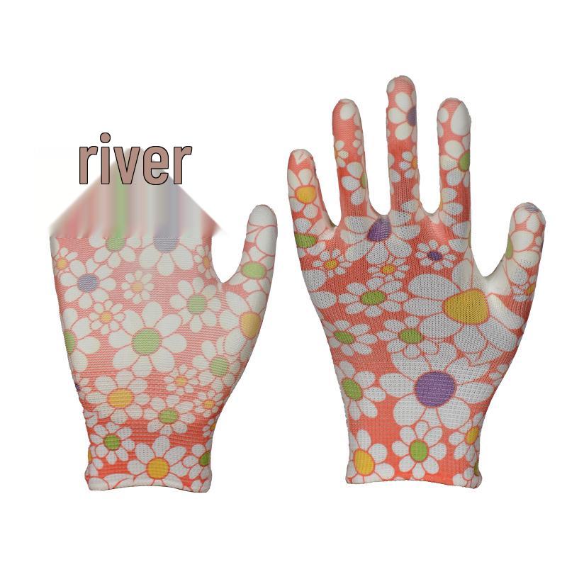 Women's Thin Anti-Cut Gloves with PU-Coated Soft Rubber Palms, Summer Protective Gear