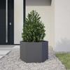 VidaXL Anthracite Hexagon Planter 69x60x45 Cm Steel, Flower Planter, Patio Planter, Garden Planter, 851124
