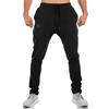 BROKIG Zip Jogger Pants with Double Slim and Perfect for Gym Wear Men's Pockets, Fit, Breathable, Stretch, (Size M, Black)