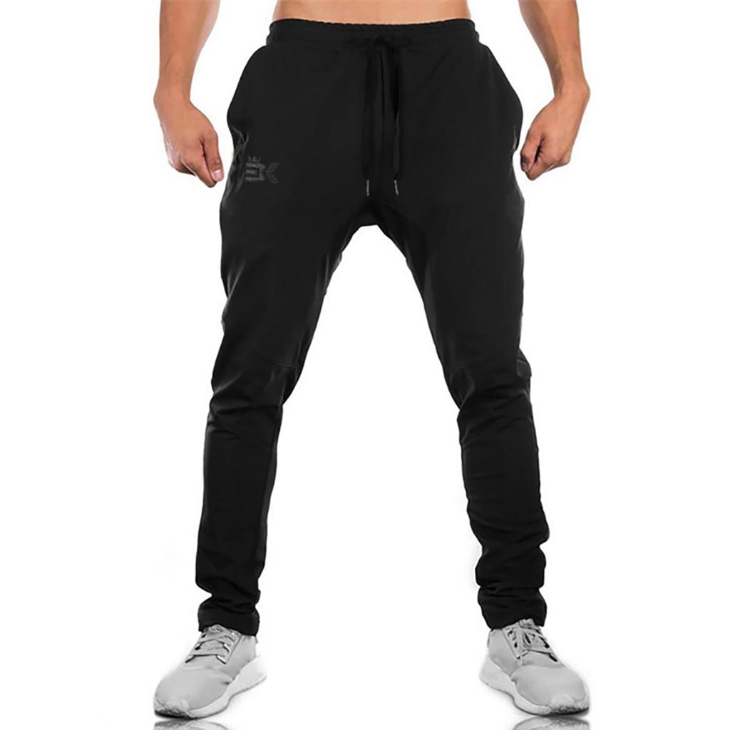 BROKIG Zip Jogger Pants with Double Slim and Perfect for Gym Wear Men's Pockets, Fit, Breathable, Stretch, (Size M, Black)