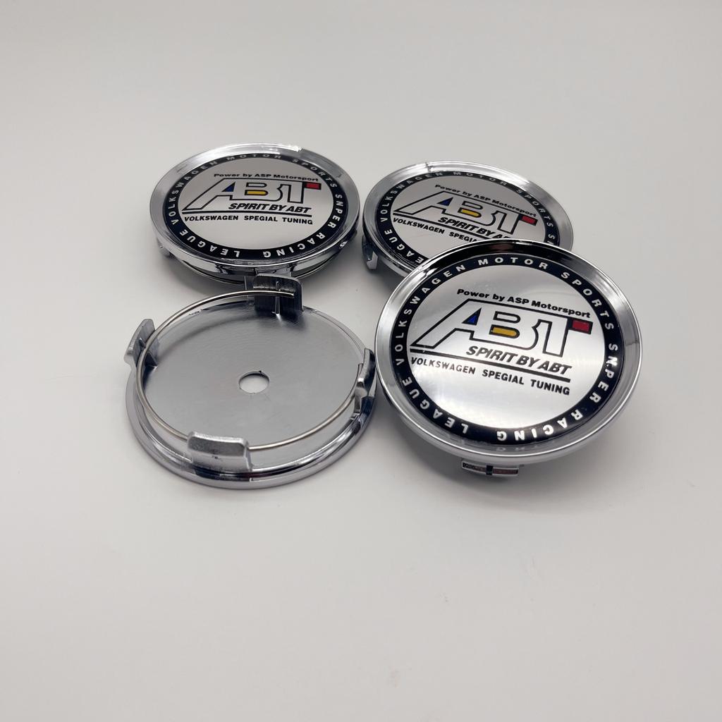 4pcs/Set High-Quality 75mm(for 65mm Stickers) Fit For ABT Wheel Center Hubcaps Car Styling Emblem Badge Auto Styling Accessories