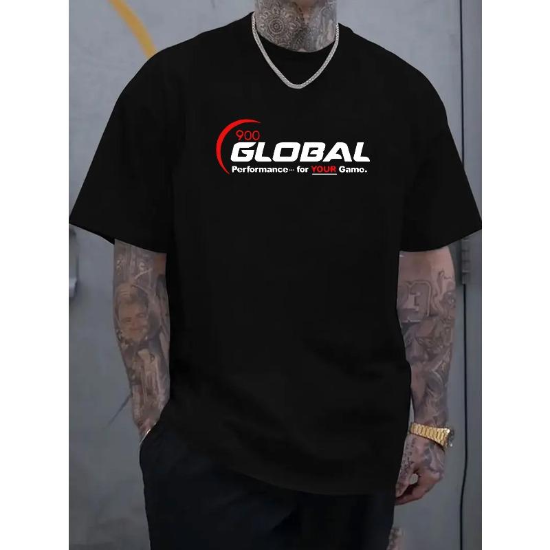 

Men s Printed T-Shirt-Comfortable and Stylish Street-wear Round Neck T-shirt, Ideal for Everyday and Outdoor Wear 4XL чорний