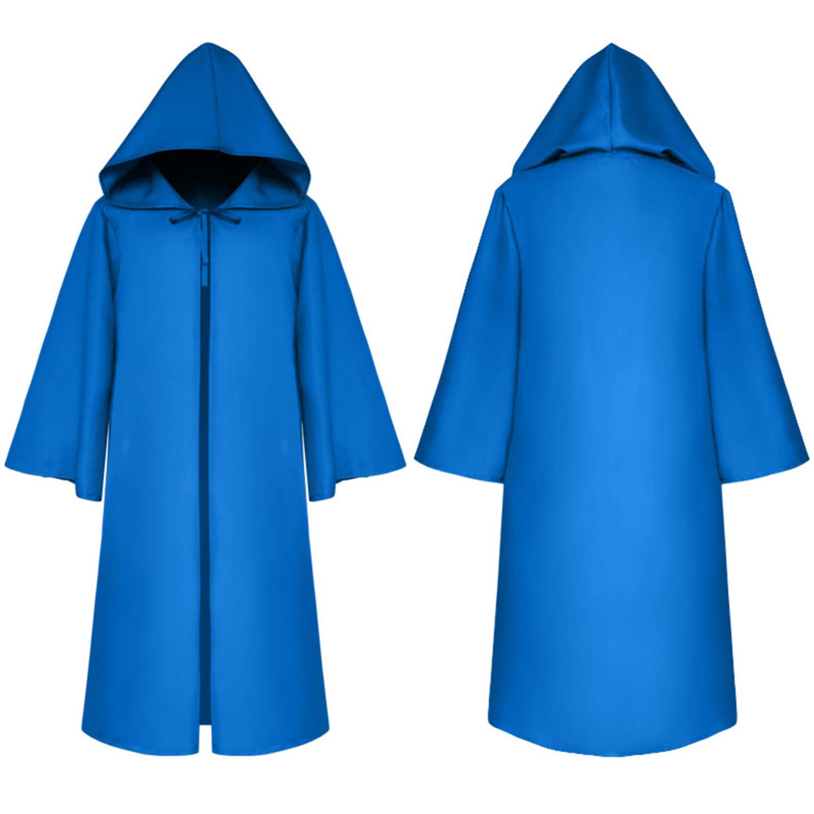 

Плащ чарівника смерті на Хеллоуїн, косплей, костюм, мантії з капюшоном, накидка для дітей 3-4 Years чорний