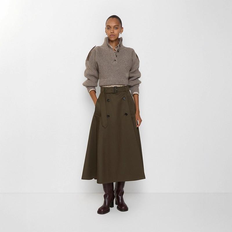 Womens Fall Vintage Short Cape Trench Coat Single-breasted Solid Color Stand Collar Casual Outerwear