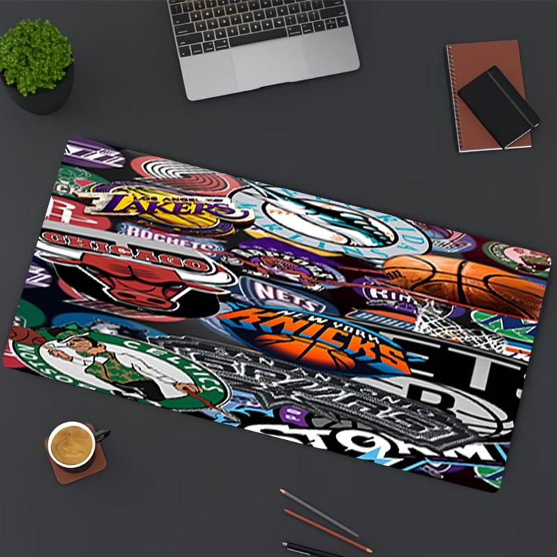 NBA Print Mouse Pad, for Keyboard Pad Laptop PC Mat for Office Home Use, Desk Decor, Perfect Birthday Gift for Gamers
