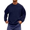 Men's Neck Long Sleeve Loose Fit Sweatshirt for Casual Daily Wear