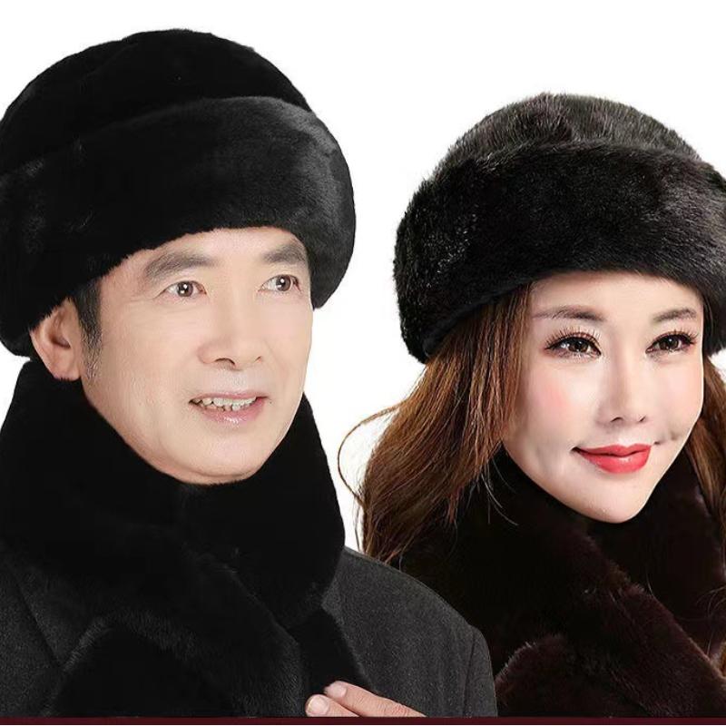 Russian Winter Bomber Caps Unisex Faux Fur Warm Thick Outdoor Cap Retro Stylish Snow Ski Bonnet for Men And Women