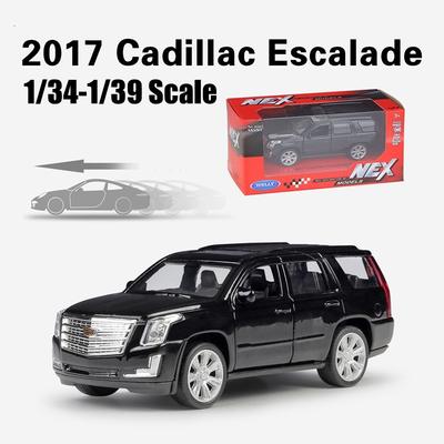 1/36 Scale Cadillac Escalade SUV Toy Car Model Welly Diecast Vehicle Miniature Pull Back Free Wheels Collection Gift for Children Boys