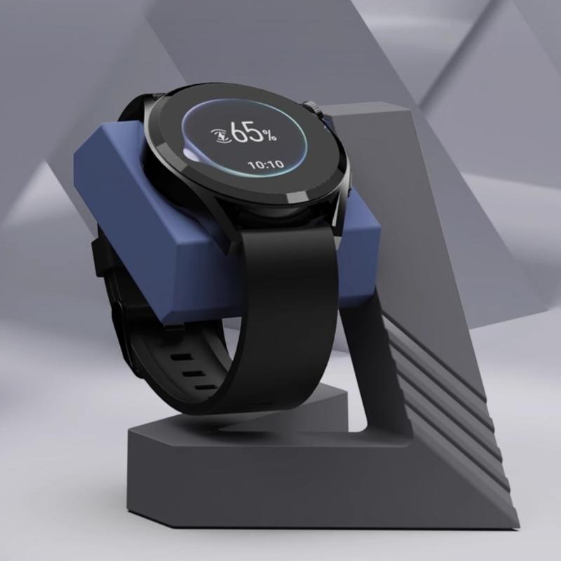 Double Slot Charging Station Suitable For Watch Featuring Nonslip Base Soft Touching Finish And Stable Device Placement
