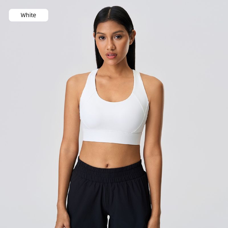 

Lu Same Style Bubble Wrap Push up Sports Bra Women s High-Strength Fitness Sports Vest Adjustable Breasted Sports Intimates 2XL White