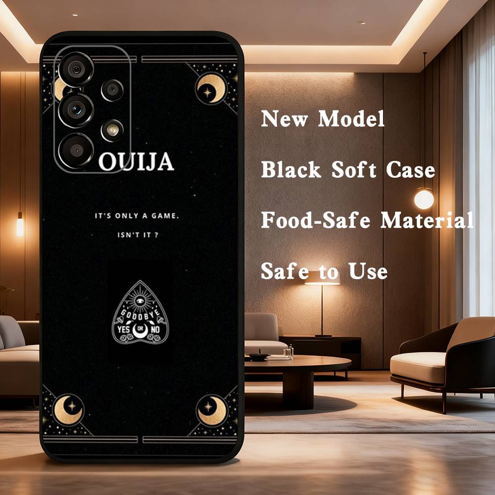 Supernatural Art Ouija Board For Samsung Galaxy A73,31,71,53,32,72,Note,22,41,8,9,52,J7,Soft Black Silicone Cover Case