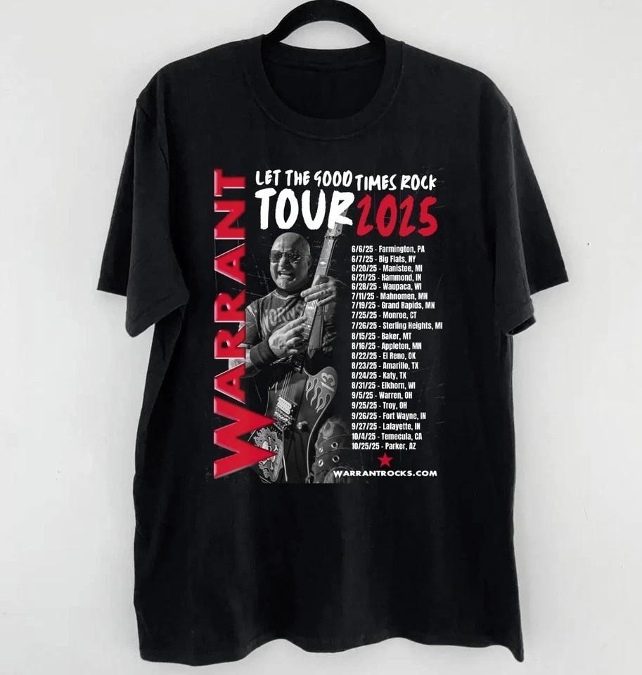 

WARRANT Band 3 2025 Tour Dates gUITARIST Shirt Black Unisex S-5XL E1859 XL