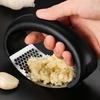Stainless Steel Garlic Press, Manual Garlic Mashing Artifact, Kitchen Multi-Functional Household Garlic Press Garlic Squeeze Garlic Powder Tool
