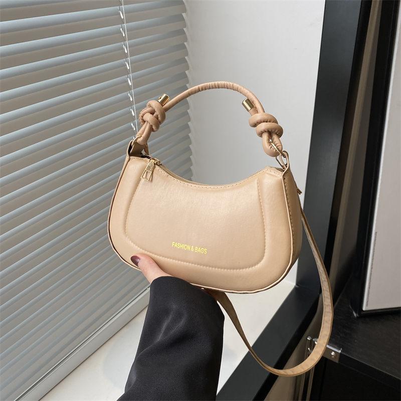 

Korean niche saddle bag women s 2025 new trendy high-quality texture shoulder crossbody versatile portable underarm bag хаки