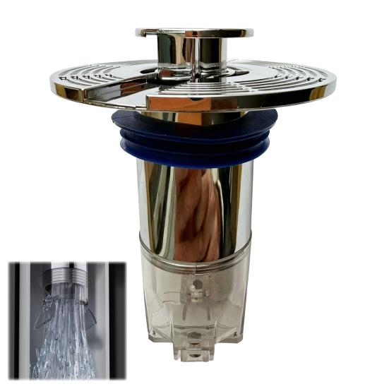 1/2Pcs Floor Drain Core Universal Size Anti-Odor Drain Pipe with Automatic Filter Basket Hair Catcher Extension Pipe Design Automatic Closing Drain