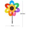 Colorful Garland Sun Flower Windmill Waterproof Outdoor Garden Decoration Site Layout Pinwheels