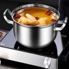 ZISIZ Thickened Stainless Steel Steaming Soup Pot