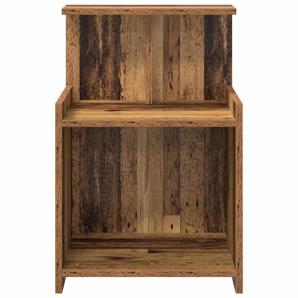 Nightstand 2 pcs Reclaimed Wood Look 40 x 35 x 60 cm Engineered Wood