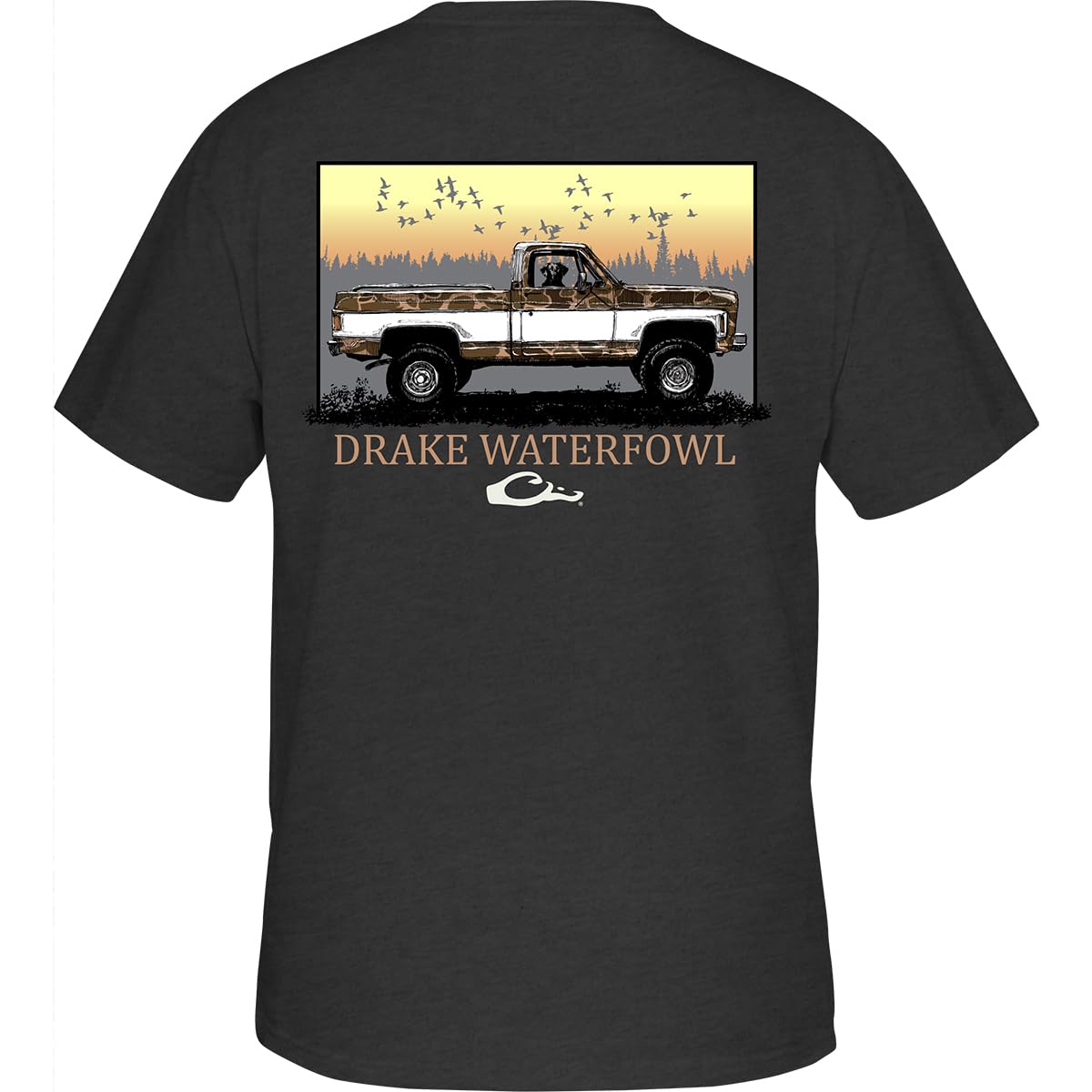 

Drake Waterfowl Old School Camo Chevy Truck T-Shirt 71017 S
