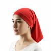 Dreadlock Cap Solid Color Durag Breathable Lining Bandana Turban Hat for Casual Wear